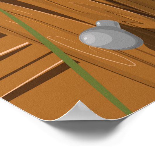 Reisposter voor cartoon uit Trinidad Poster (Hoek)