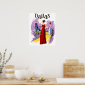 Reisposter voor Dallas, Texas Poster (Keuken)