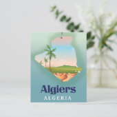 Reisposter voor de Algerijnse kaart (Staand voorkant)