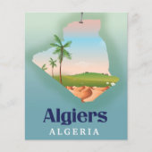 Reisposter voor de Algerijnse kaart (Voorkant)