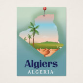 Reisposter voor de Algerijnse kaart (Voorkant)