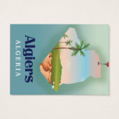 Reisposter voor de Algerijnse kaart (Achterkant)