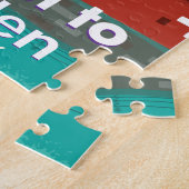 Reisposter voor de cartoon van Leiden Holland Legpuzzel (Zijkant)