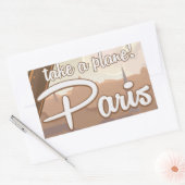  reisposter voor de Cartoon van Parijs Rechthoekige Sticker (Envelop)