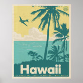  Reisposter voor de Honolulu-luchtvaart Poster (Voorkant)