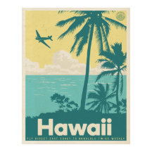  Reisposter voor de Honolulu-luchtvaart