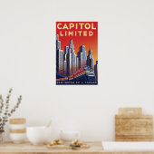 Reisposter voor de spoorwegen poster (Keuken)