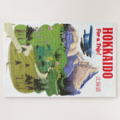 Reisposter voor de  stijl Hokkaido japan Legpuzzel (Horizontaal)