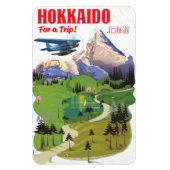 Reisposter voor de  stijl Hokkaido japan Magneet (Verticaal)