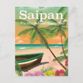 Reisposter voor de stijl Saipan Briefkaart (Voorkant)