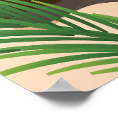 Reisposter voor de  stijl Saipan Poster (Hoek)