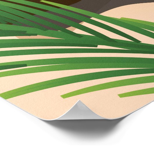 Reisposter voor de stijl Saipan Poster (Hoek)