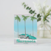 Reisposter voor de  stijl Sarasota Florida Briefkaart (Staand voorkant)