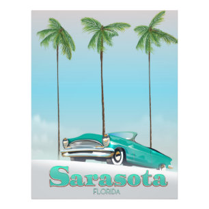 Reisposter voor de  stijl Sarasota Florida Foto Afdruk