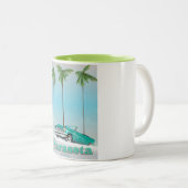 Reisposter voor de  stijl Sarasota Florida Tweekleurige Koffiemok (Voorkant rechts)