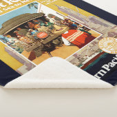 Reisposter voor de Sunset Route per spoor en Zee Sherpa Deken (3/4)