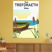Reisposter voor de Trefdraeth sebe Canvas Afdruk (Insitu (Woonkamer))