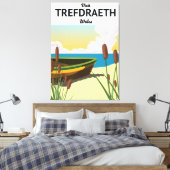 Reisposter voor de Trefdraeth sebe Canvas Afdruk (Insitu (Slaapkamer))