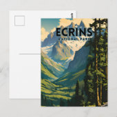 Reisposter voor Ecrins National Park Briefkaart (Voorkant / Achterkant)