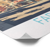 Reisposter voor Fargo City North Dakota Poster (Hoek)
