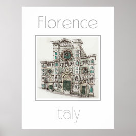 Reisposter voor Florence Italië Poster