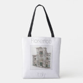 Reisposter voor Florence Italië Tote Bag (Achterkant)
