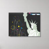 Reisposter voor Flying Northwest Airlines Canvas Afdruk (Voorkant)