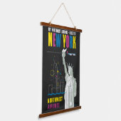 Reisposter voor Flying Northwest Airlines Hangend Wandkleed (Gebogen)