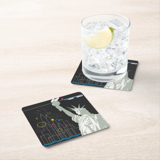 Reisposter voor Flying Northwest Airlines Kartonnen Onderzetters (Insitu)