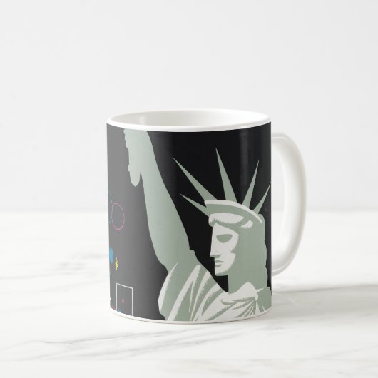 Reisposter voor Flying Northwest Airlines Koffiemok (Voorkant rechts)