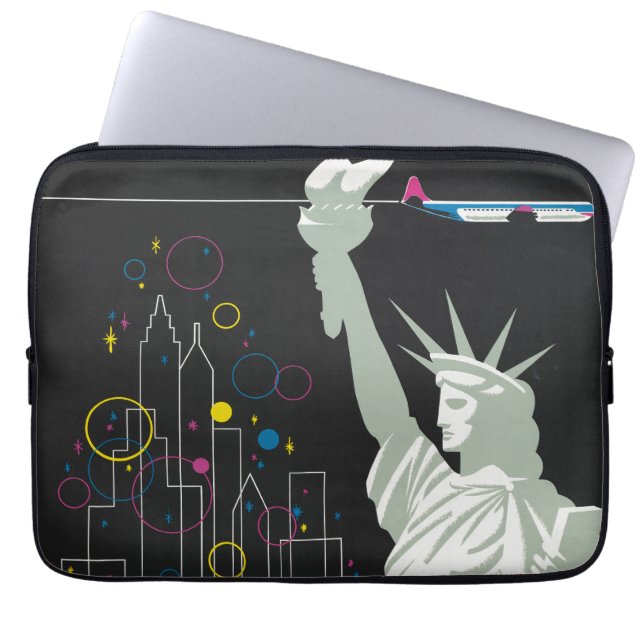 Reisposter voor Flying Northwest Airlines Laptop Sleeve (Voorkant)