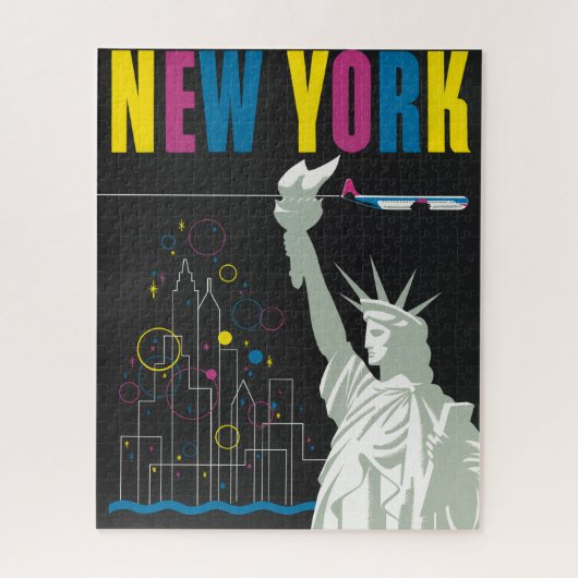 Reisposter voor Flying Northwest Airlines Legpuzzel (Verticaal)