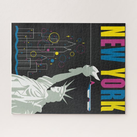 Reisposter voor Flying Northwest Airlines Legpuzzel (Horizontaal)