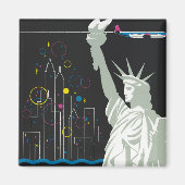 Reisposter voor Flying Northwest Airlines Magneet (Voorkant)