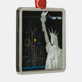 Reisposter voor Flying Northwest Airlines Metalen Ornament (Rechts)