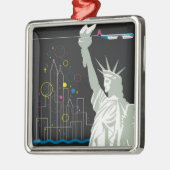 Reisposter voor Flying Northwest Airlines Metalen Ornament (Links)
