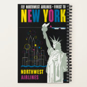 Reisposter voor Flying Northwest Airlines Notitieboek (Achterkant)
