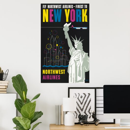 Reisposter voor Flying Northwest Airlines Poster (Thuiskantoor)