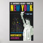 Reisposter voor Flying Northwest Airlines Poster (Voorkant)