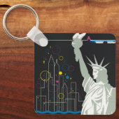 Reisposter voor Flying Northwest Airlines Sleutelhanger (Voorkant)