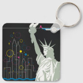 Reisposter voor Flying Northwest Airlines Sleutelhanger (Achterkant)