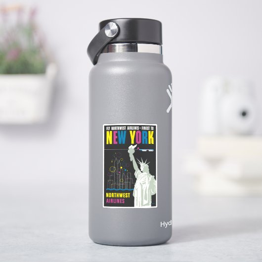 Reisposter voor Flying Northwest Airlines Sticker (HydroFlask)