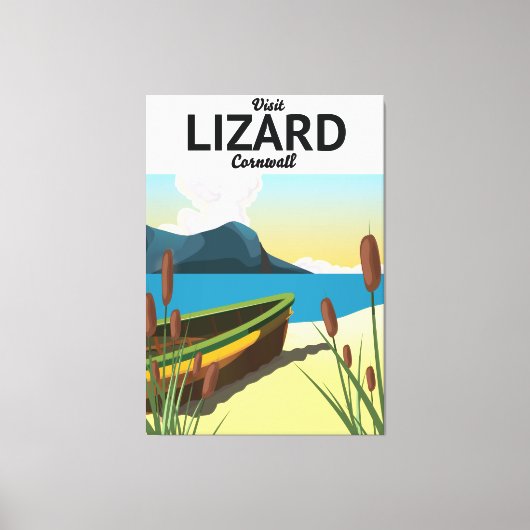 Reisposter voor gevarenkuil canvas afdruk (Voorkant)