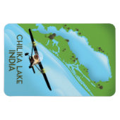 Reisposter voor het Chilika Lake India Magneet (Horizontaal)