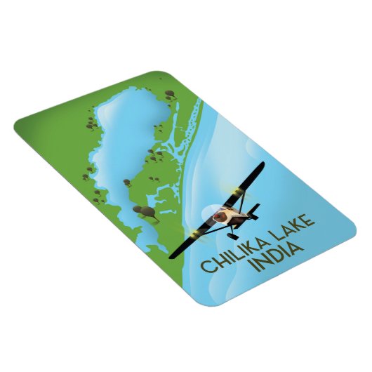 Reisposter voor het Chilika Lake India Magneet (Rechterzijde)
