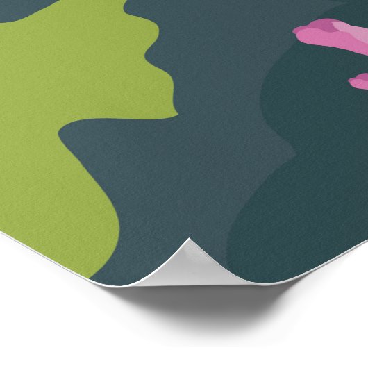 Reisposter voor het meer Como Italië,  Poster (Hoek)