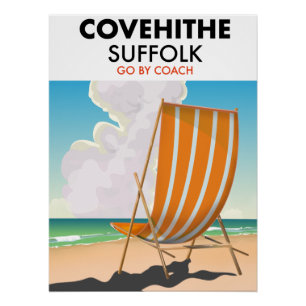 Reisposter voor het strand van Covehithe suffolk Perfect Poster