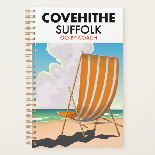 Reisposter voor het strand van Covehithe suffolk Planner (Voorkant)
