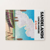 Reisposter voor het strand van Sandilands Lincolns Legpuzzel (Horizontaal)