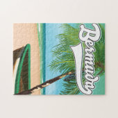 Reisposter voor het Tropische eiland Bermuda Legpuzzel (Horizontaal)